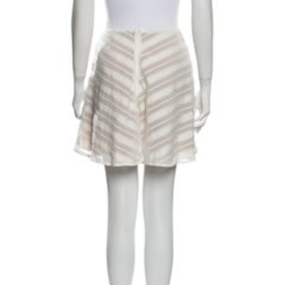 For Love & Lemons A-Line Ivory Striped Skirt - Picture 5 of 9